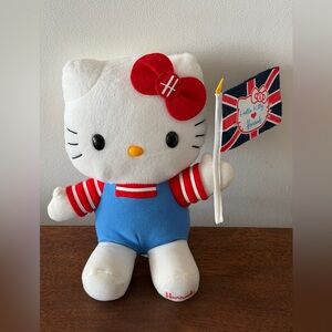 Hello Kitty Sanrio Harrods Plush with Flag